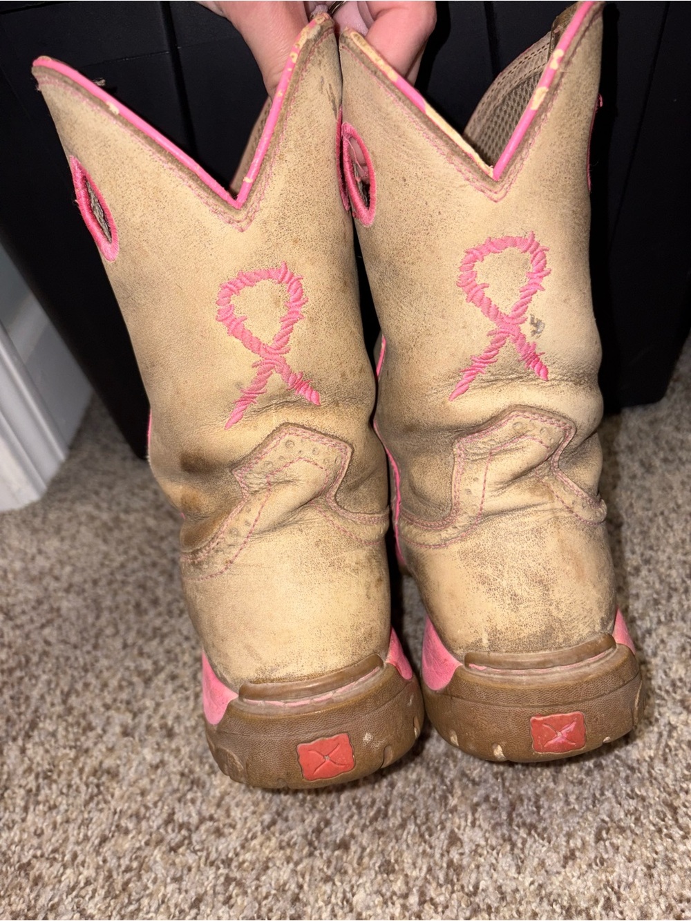 Twisted X Special Edition Pink Bow Pull-On Boots Women’s Size 9 - Picture 4 of 9